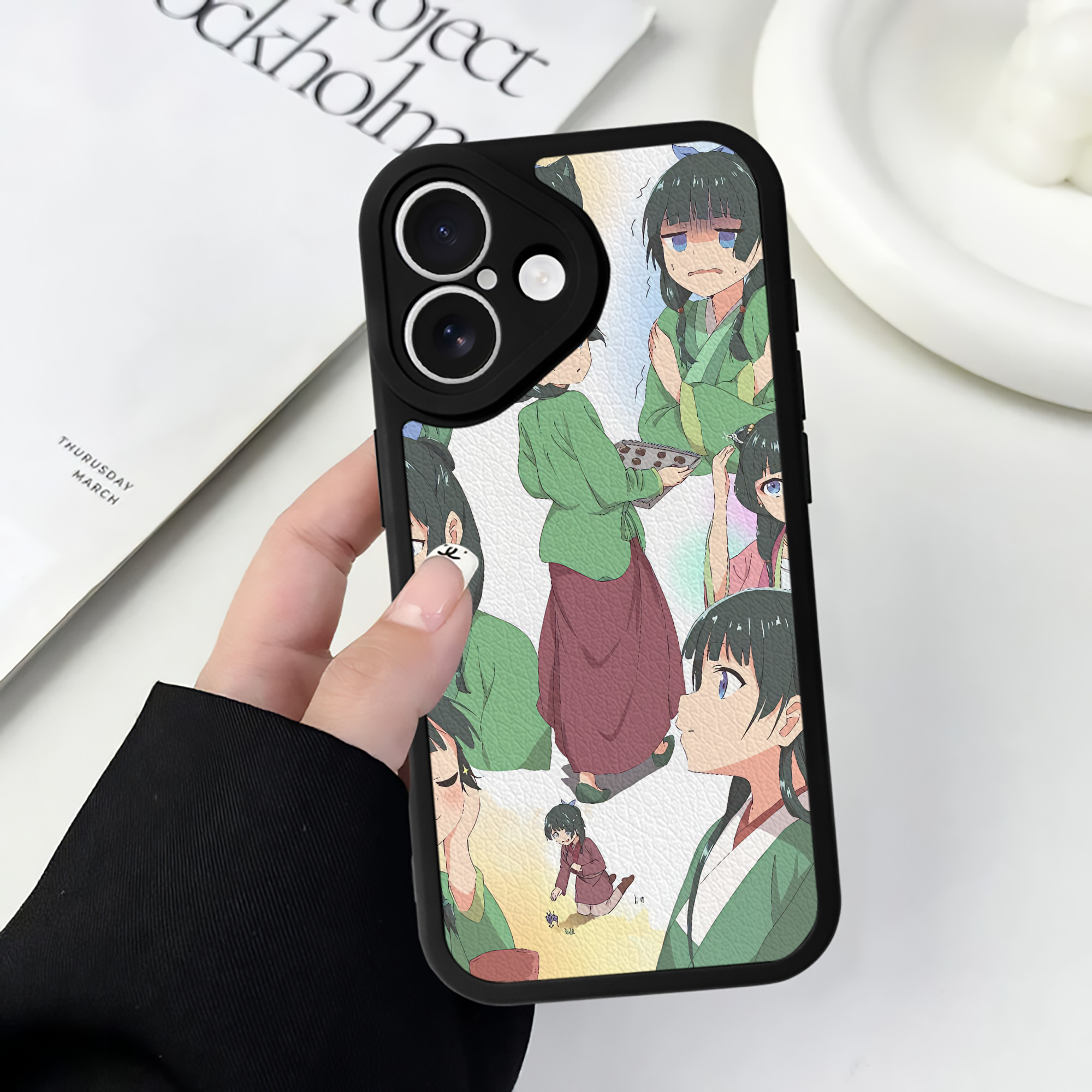 薬屋のひとりごと The Apothecary Diaries 【iPhone 16シリーズ対応】シリコンスマホケース（レザー調） 材質：シリコン